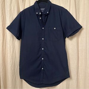 Zara Slim Navy Button Down